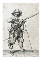 A Soldier on Guard Blowing Out a Match Fine Art Print