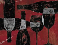 Wine Selection III Red Fine Art Print