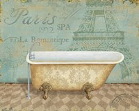 Voyage Romantique Bath I Fine Art Print
