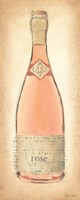 Sparkling Rose Bottle Framed Print