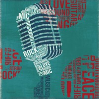 Type Mic Square Fine Art Print