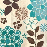 Abstract Garden Blue II Fine Art Print