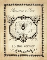 Paris Bees I Framed Print