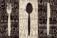 Kitchen Words Trio Fine Art Print