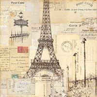 Paris Collage II Fine Art Print
