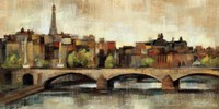 Paris Bridge I Spice Framed Print