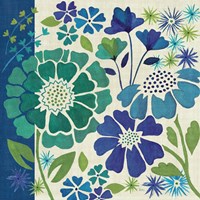 Blue Garden I Fine Art Print