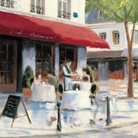 Relaxing at the Cafe I Fine Art Print