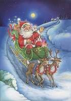 Here Comes Santa Clause Fine Art Print