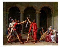 The Oath of Horatii by Jacques-Louis David - various sizes