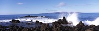 Waves breaking on the rocks, Makena Beach, Maui, Hawaii, USA Fine Art Print