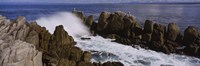 Rock formations in water, Pebble Beach, California, USA Fine Art Print