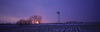 Windmill in a field, Illinois, USA Fine Art Print