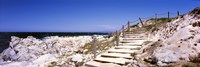 Staircase on the coast, Pacific Grove, Monterey County, California, USA Fine Art Print