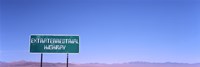 Extraterrestrial Highway sign, Area 51, Nevada, USA Fine Art Print