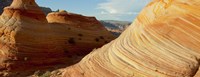Sandstone rock formations, The Wave, Coyote Buttes, Utah, USA Fine Art Print
