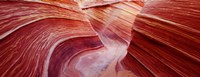 Pink sandstone rock formations, The Wave, Coyote Buttes, Utah, USA Fine Art Print