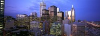 Skyscrapers in a city, Toronto, Ontario, Canada 2011 Fine Art Print