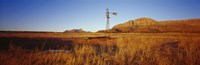 Windmill in a Field, U.S. Route 89, Utah Fine Art Print