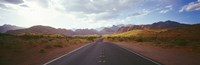 Road passing through mountains, Calico Basin, Red Rock Canyon National Conservation Area, Las Vegas, Nevada, USA Fine Art Print