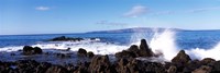 Waves breaking on the rocks, Makena Beach, Maui, Hawaii, USA Fine Art Print