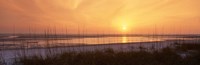 Sea at dusk, Gulf of Mexico, Tigertail Beach, Marco Island, Florida, USA Fine Art Print