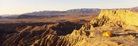 Person Camping on Cliff, Anza Borrego Desert State Park, California Fine Art Print