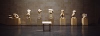Elgin Marbles display in a museum, British Museum, London, England Fine Art Print