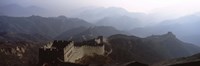 High angle view of a fortified wall passing through a mountain range, Great Wall Of China, Beijing, China by Panoramic Images - 36" x 12"