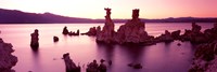 Rock formations in a lake, Mono Lake, California, USA Fine Art Print