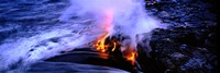 Lava flowing from a volcano, Kilauea, Hawaii Volcanoes National Park, Big Island, Hawaii, USA Fine Art Print