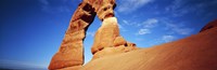 Low angle view of Delicate Arch, Arches National Park, Utah, USA Fine Art Print