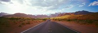Road passing through mountains, Calico Basin, Red Rock Canyon National Conservation Area, Las Vegas, Nevada, USA Fine Art Print