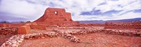 Ruins of the Mission, Pecos National Historical Park, Pecos, New Mexico, USA Fine Art Print
