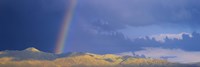 Rainbow over mountain, Anza Borrego Desert State Park, Borrego Springs, San Diego County, California, USA Fine Art Print