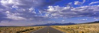 US Highway 160 through Great Sand Dunes National Park and Preserve, Colorado, USA Fine Art Print