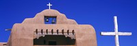 Low angle view of Santo Tomas Church, Santa Rosa De Lima, New Mexico, USA Fine Art Print