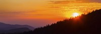 Orange Sunset at Clingmans Dome, Tennessee Fine Art Print