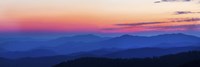 Blue & Pink Sunset at Clingmans Dome,Tennessee Fine Art Print