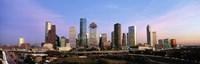 USA, Texas, Houston, twilight Fine Art Print