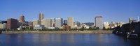 Buildings on the waterfront, Portland, Oregon Fine Art Print