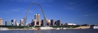 Skyline Gateway Arch St Louis MO USA Fine Art Print