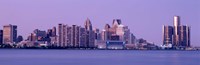 USA, Michigan, Detroit, twilight Fine Art Print