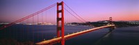 Night Golden Gate Bridge San Francisco CA USA Fine Art Print
