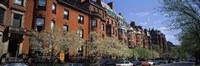 Buildings in a street, Commonwealth Avenue, Boston, Suffolk County, Massachusetts, USA Fine Art Print