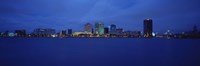 Norfolk, Virginia Skyline at Night Fine Art Print