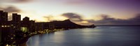 Sunrise at Waikiki Beach Honolulu HI USA by Panoramic Images - 27" x 9"