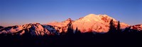Sunset Mount Rainier Seattle WA Fine Art Print