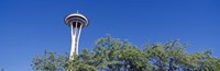 Low angle view of a tower, Space Needle, Seattle Center, Seattle, King County, Washington State, USA Fine Art Print