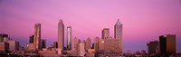 USA, Georgia, Atlanta, Panoramic view of the city at dawn Fine Art Print